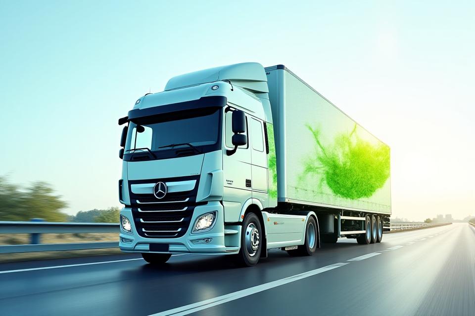 Sustainable trucking with carbon-efficient route planning